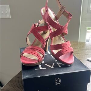 Naturalizer Pink Strappy Heels